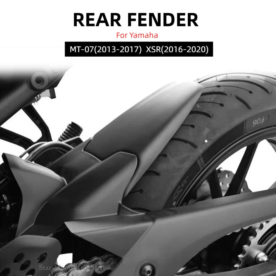 Yamaha MT-07 a XSR700 prodloužení zadního blatníku, blatník vyrobený z odolného plastu