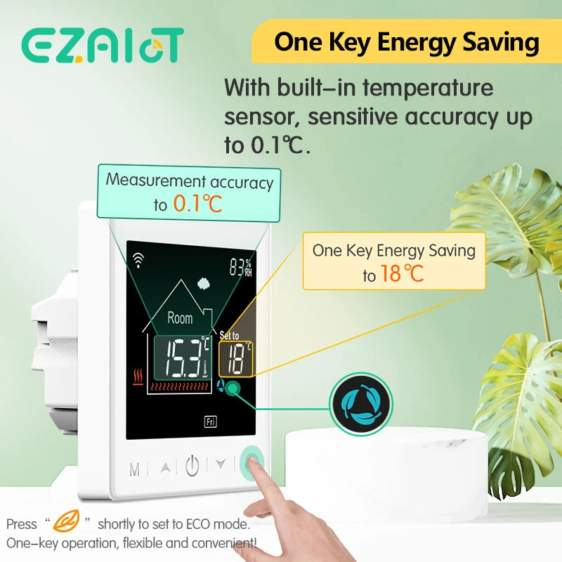 EZAIOT Floor Heating Thermostat &ndash; Tuya WiFi Alexa Ready