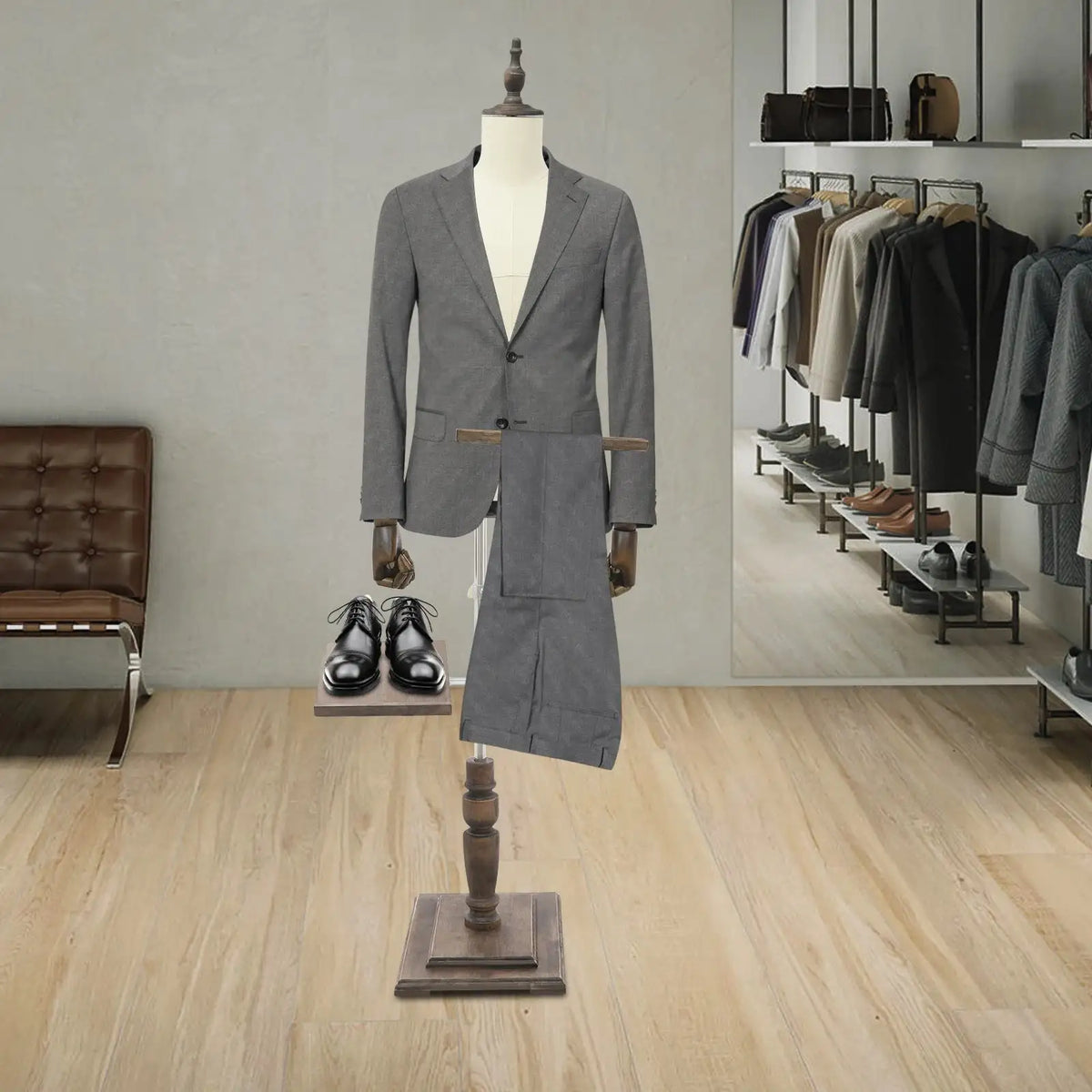 Male Clothing Store Display Racks &ndash; Height Adjustable