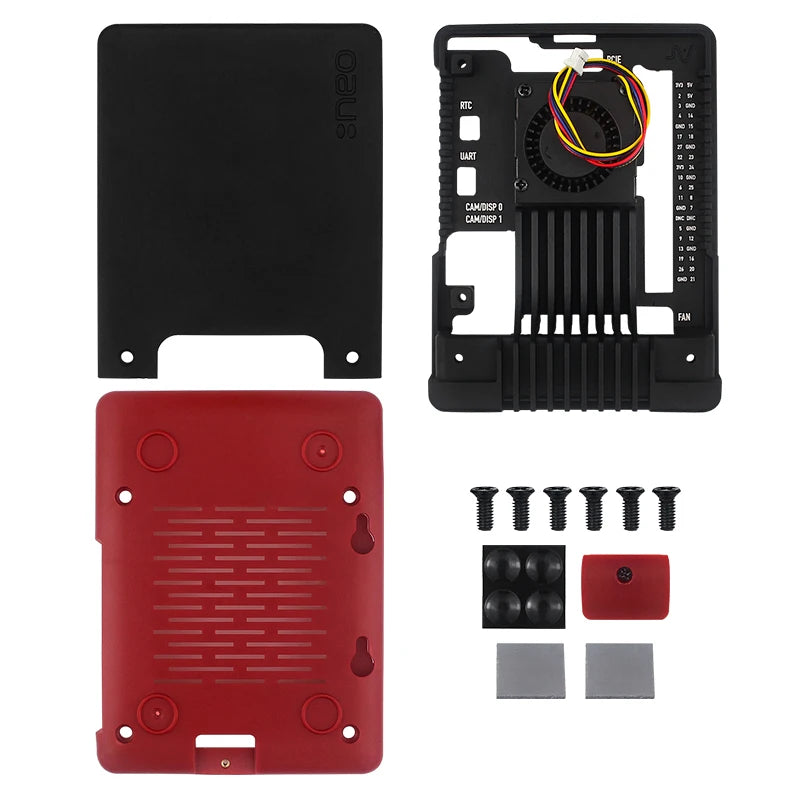 Argon NEO 5 BRED Case &ndash; Built-in PWM Active Cooling Fan