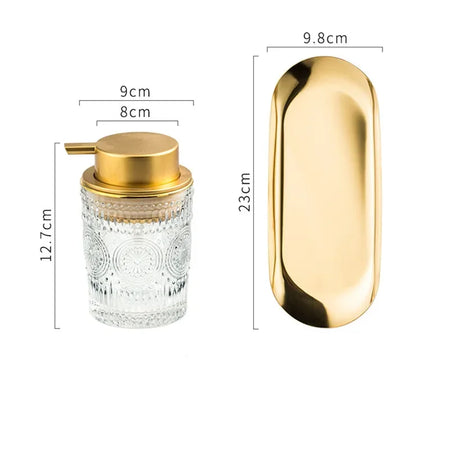 Clear Glass Lotion Bottle Portable Press &ndash; Eco Friendly