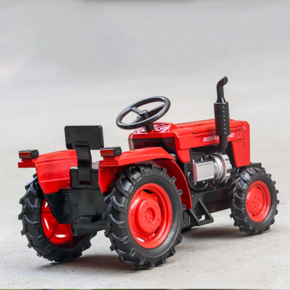 1/32 Scale Farm Tractor Diecast Toy Car with Alloy Body, Sound and Lights
