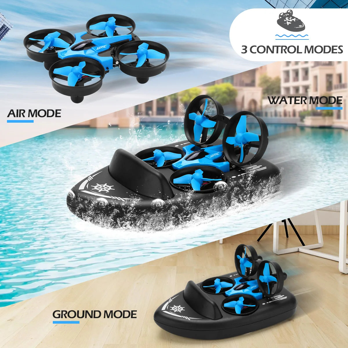 Jjrc H36F Rc Mini Drone Boat &ndash; Waterproof 3in1 Flying Craft