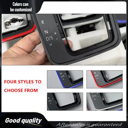 For DSG Gear Frame Bracket Circle Gear Shift Knob Base Trim Circle Automatic Gear Shift Knob For Golf 7 7.5 Left Driver Hand by InterCyprus Trading Ltd