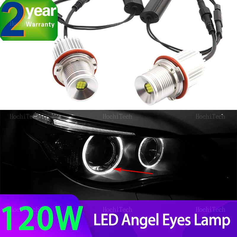 Ampoules de feux de position LED Angel Eyes pour BMW E39 E81 E82 E87 E88 X5 E53 E60 E61 E63 E64 X3 E83