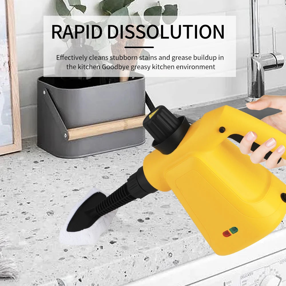 Powerful Handheld Steam Cleaner with Safety Lock for Multi-Surface Use