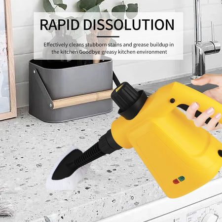 Powerful Handheld Steam Cleaner with Safety Lock for Multi-Surface Use