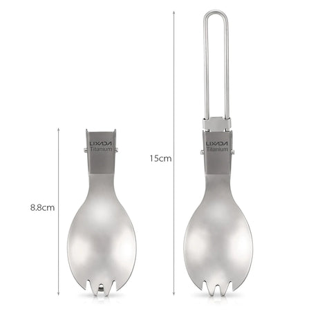 Lixada Titanium Folding Spork &ndash; Ultra Lightweight Spork