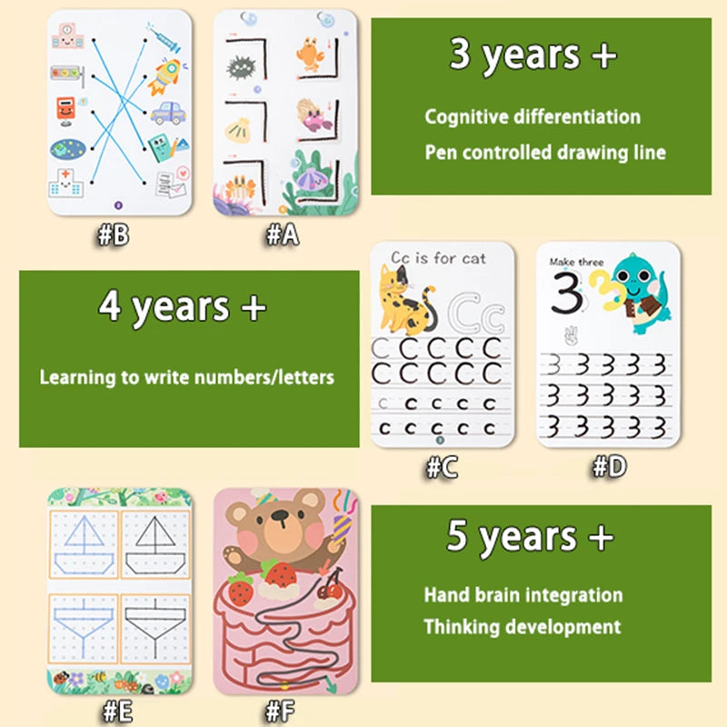 BZS00457 Toddlers Pen Control Books &ndash; Montessori Learning