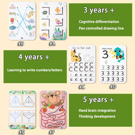 BZS00457 Toddlers Pen Control Books &ndash; Montessori Learning