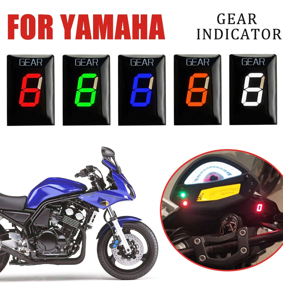 Yamaha FZS 600 Fazer Versnellingsindicator met LED-display en ABS kunststof motorfietsaccessoires