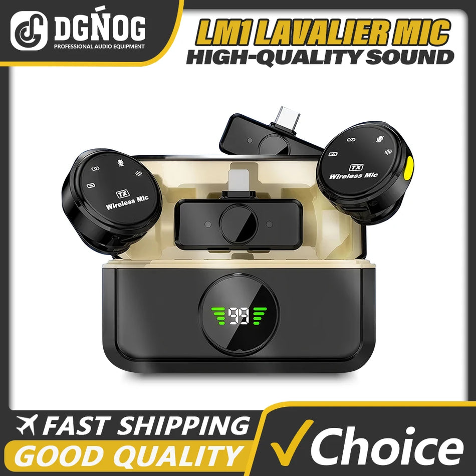 LM1 &ndash; Plug and Play Wireless Lavalier Mic Magnetic Clip Default Title