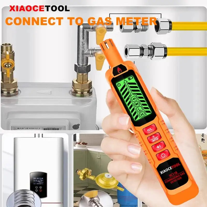 XC11AB Combustible Gas Leak Detector Mini Handheld With LCD