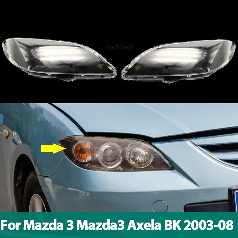Läpinäkyvät ajovalojen suojat Mazda 3 Axela BK Sedan 2003-2008
