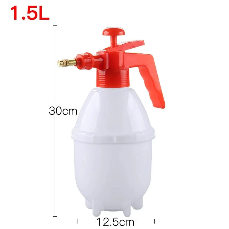 Multi-Size Pressurised Spray Pot for Car Washing and Gardening 1.5L White