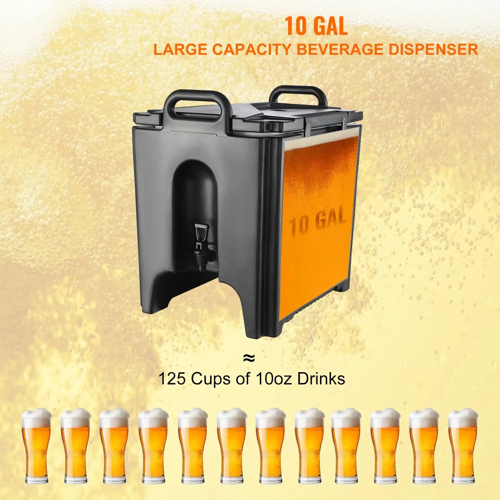 Insulated Beverage Dispenser 2.5 5 10 Gallon Food Grade