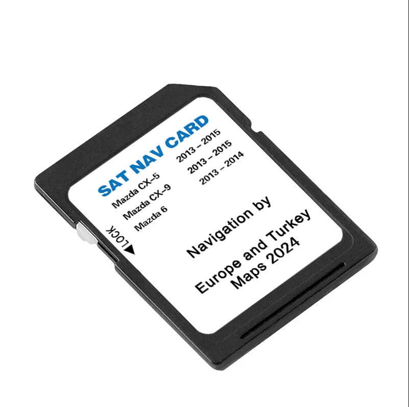 Mazda 6 CX5 CX9 Sat Nav Card &ndash; EU UK Turkey Maps Update