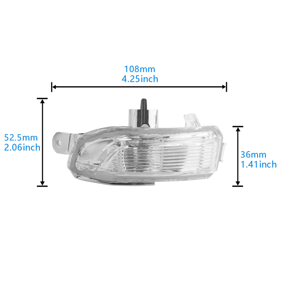 Spegel Blinkersljus för Skoda Fabia MK3 2014 till 2018 Vänster Sida Klar Linse Direkt Skruva På Ersättning