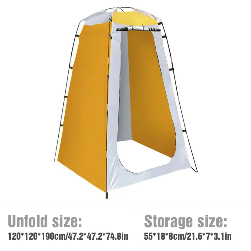 Westtune Portable Waterproof Privacy Shower Tent for Camping and Outdoor Use ORANGE