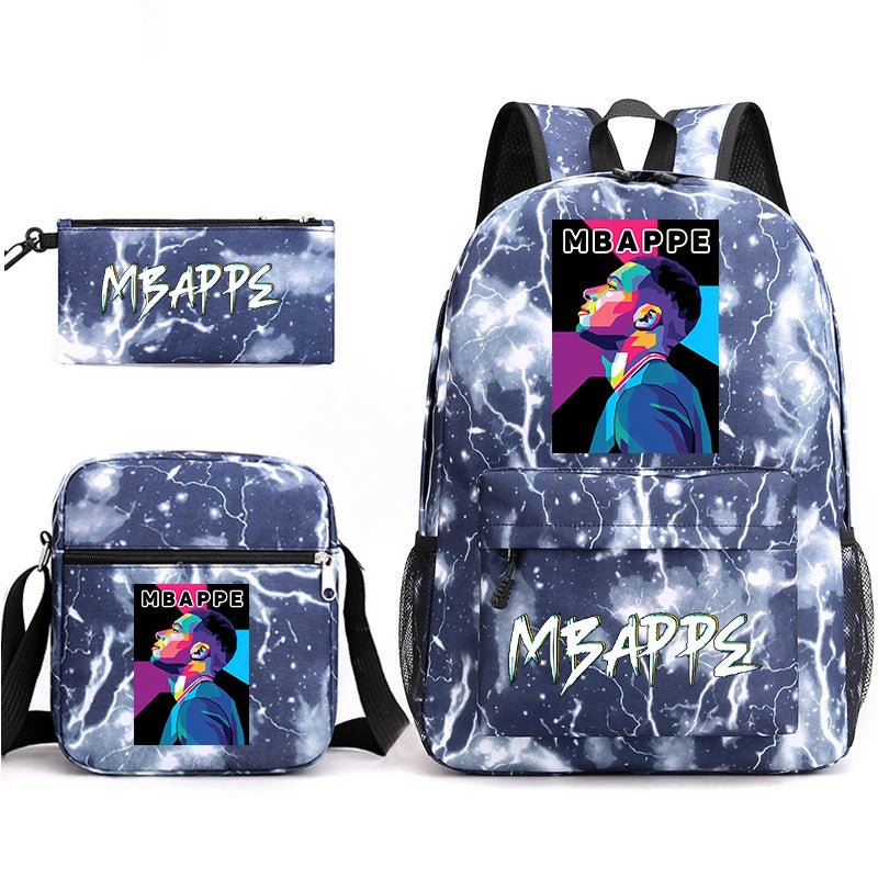 print student backpack set children's school bag shoulder bag pencil case 3-piece set 13