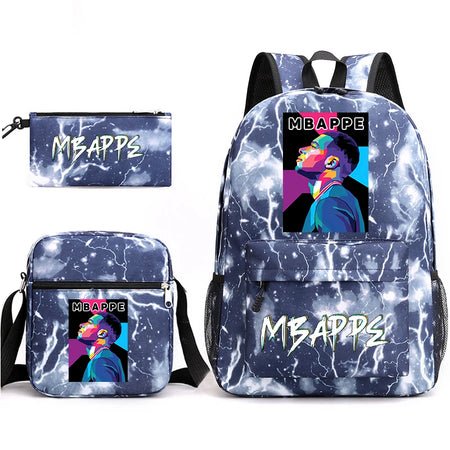 print student backpack set children's school bag shoulder bag pencil case 3-piece set 13