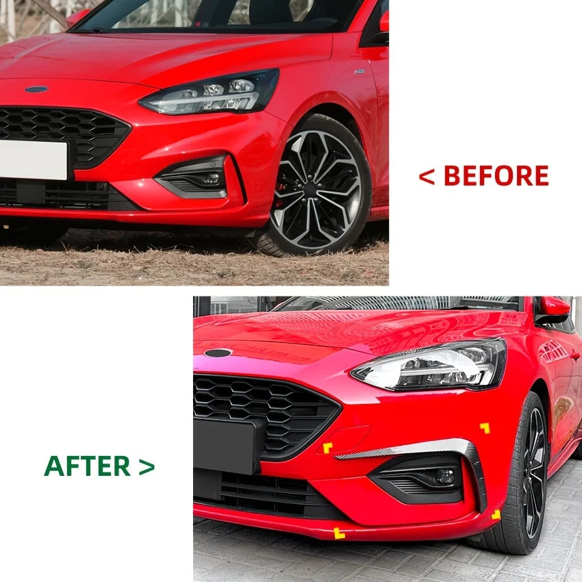 Przedni rozdzielacz zderzaka ABS z bocznymi spoilerami do Ford Focus MK4 2019-2022