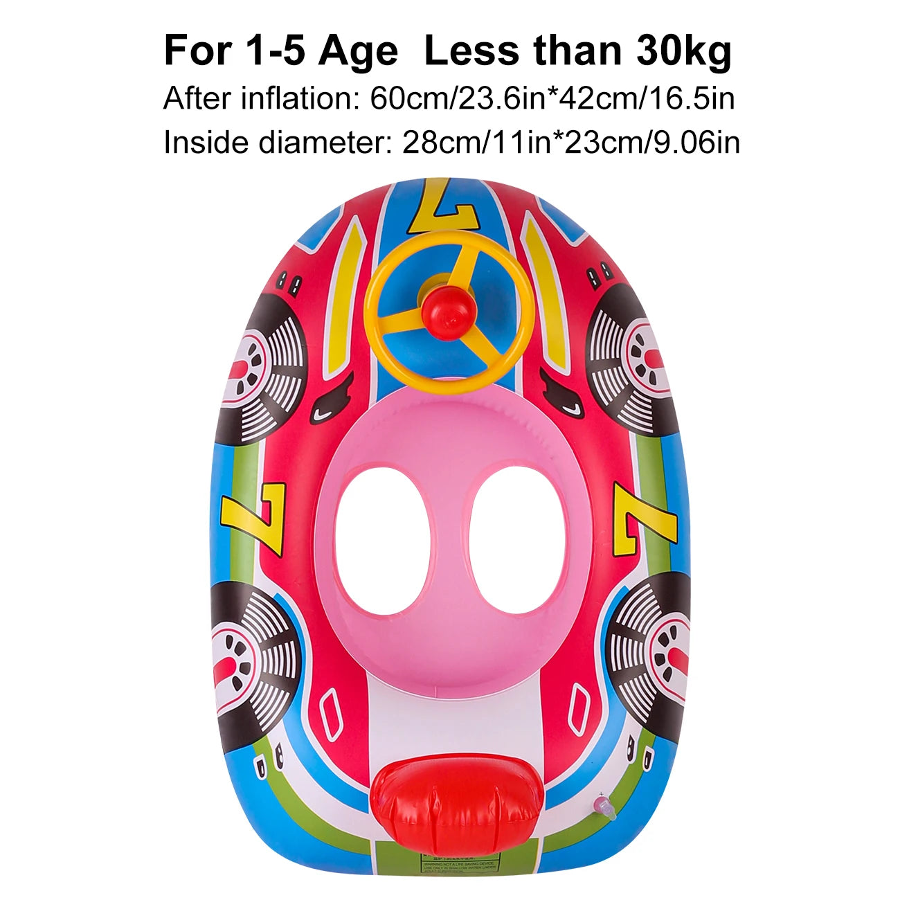 Car-Shaped Pool Float Ring &ndash; Fun and Safe Summer Swim Pink