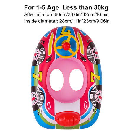 Car-Shaped Pool Float Ring &ndash; Fun and Safe Summer Swim Pink