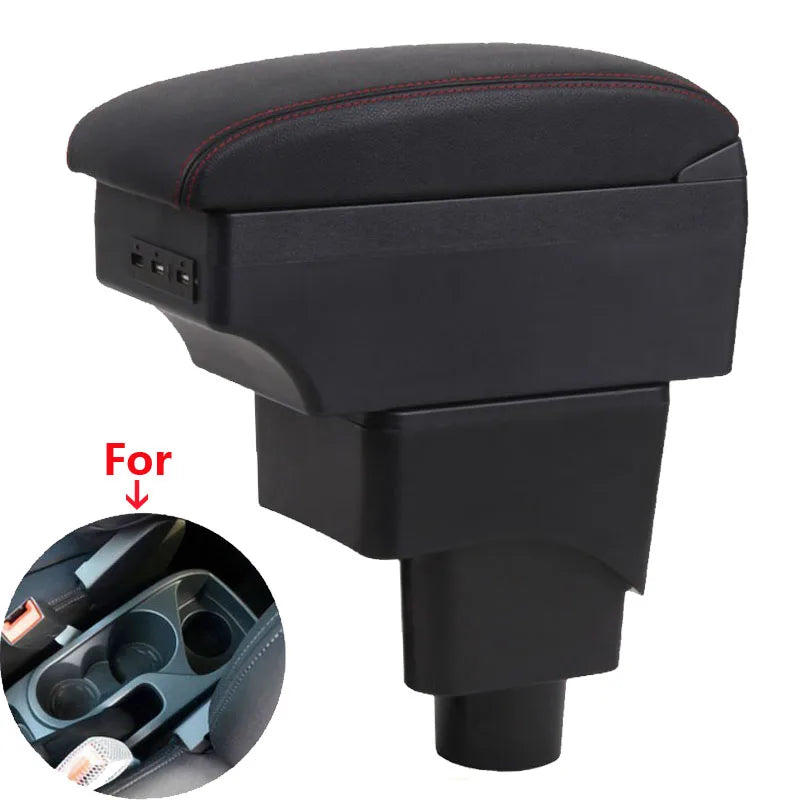 Center Console Armrest Box With Leather For Ford EcoSport 2013-2018