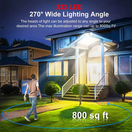 Solar LED Motion Wall Light Outdoor &ndash; IP65 Remote Control