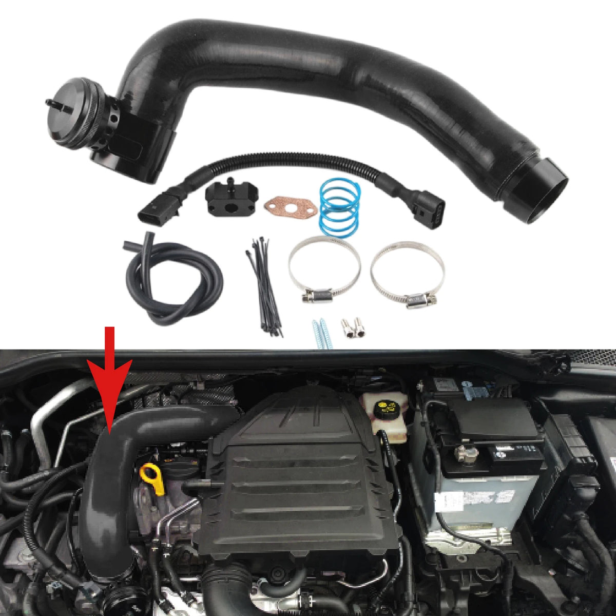 Aluminum Turbo Blow Off Valve for Audi A1 VW Polo Skoda Seat 1.0 TSI by InterCyprus Trading Ltd