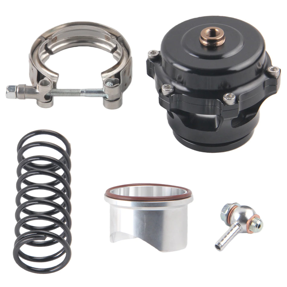 Universelles 50mm Abgasventil BOV Q-Typ mit Aluminium Schweißflansch, 6 PSI / 18 PSI Federn
