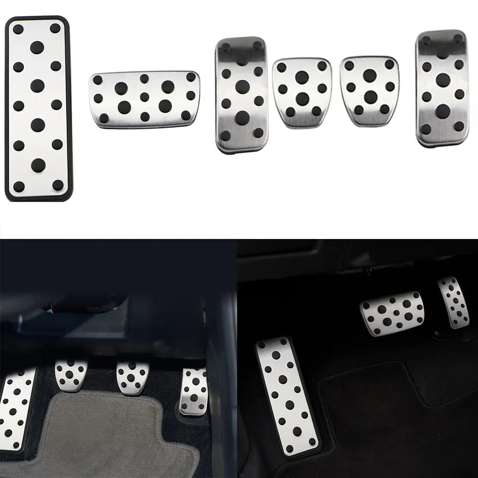 Subaru Forester Gas and Brake Pedal Covers, Stainless Steel