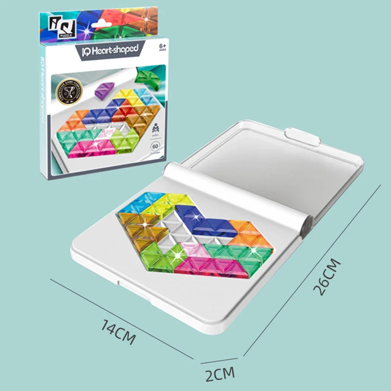 BZS00571 Tangram Puzzle Board &ndash; 60 Levels Logic Challenge