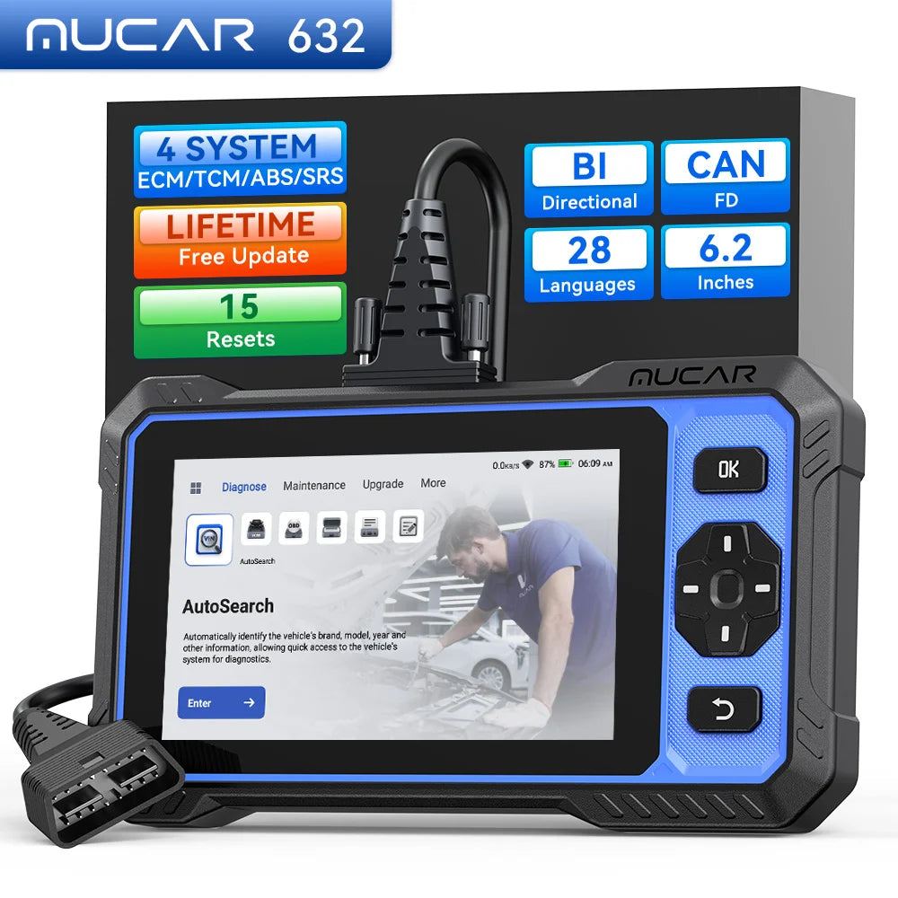 Thinkcar Mucar 632 &ndash; Bidirectional OBD2 CAN FD Scanner MUCAR 632 / CHINA