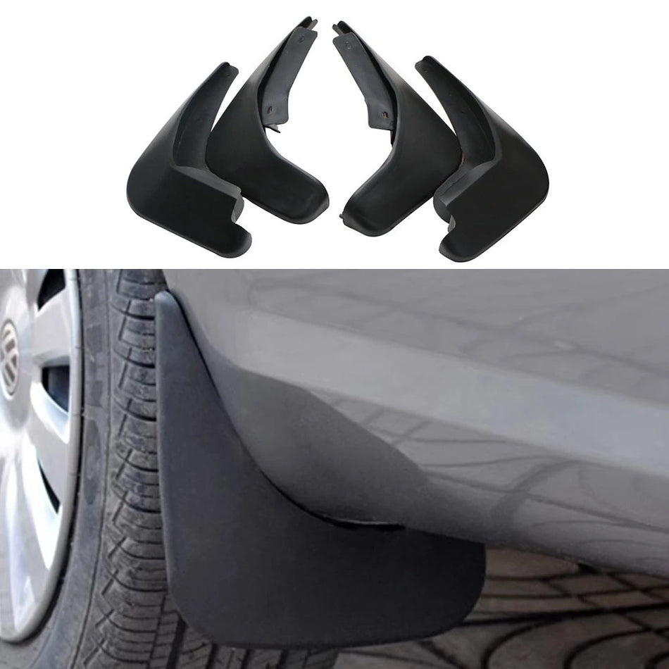 Paraspruzzi per Ford Fiesta MK7 anteriori e posteriori set da 4 pezzi, paraspruzzi in plastica ABS durevole