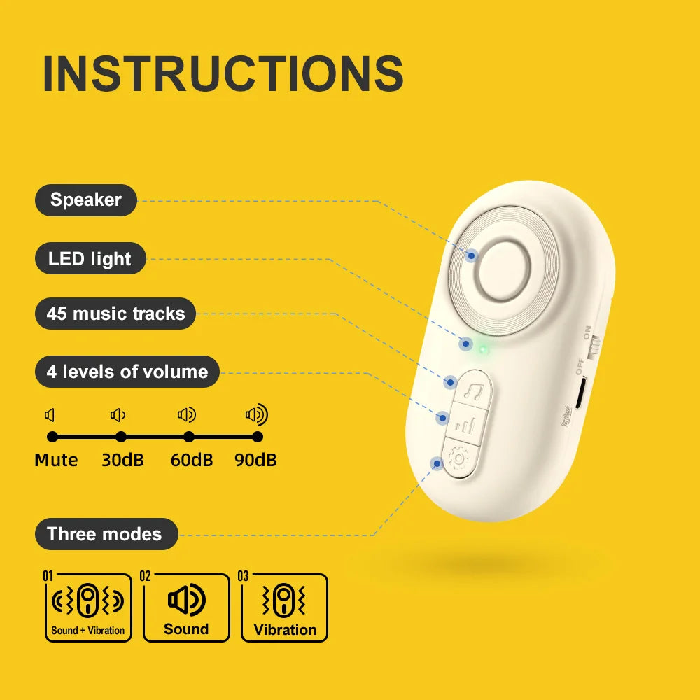 Q26 Wireless Elderly SOS Call Button - Vibration Alert