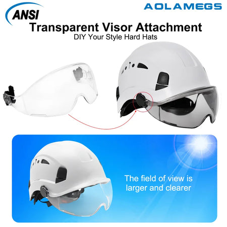 CR08 Safety Helmet With Visor &ndash; Lightweight Head Protection