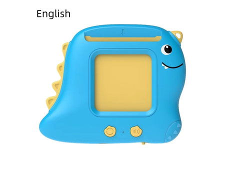 Little Dinosaur Language Learning Toy for Kids - English, Spanish, French blue English only