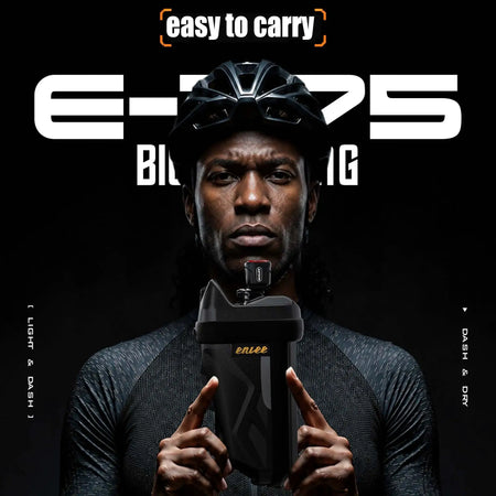 ENLEE Waterproof EVA Hard Shell Bicycle Saddle Bag 1.7L Large Capacity Reflective Striped Under Seat Tail Bag MTB Road Bike by InterCyprus Trading Ltd