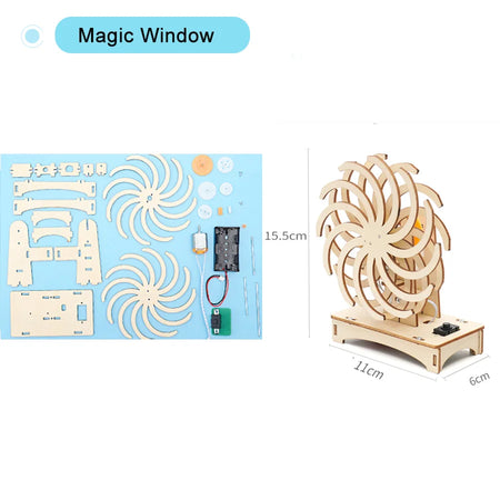 STEM Educational Science Toy Kit for Kids - DIY Technology and Physical Model Projects Magic Window