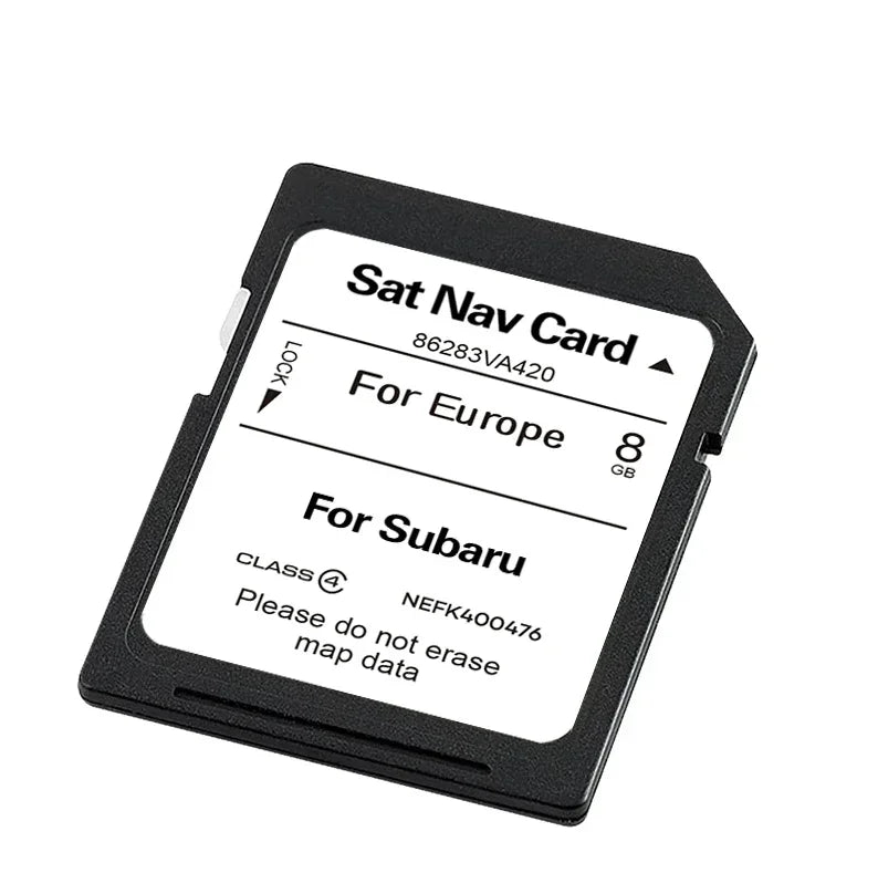 86283VA420 Subaru Navigation SD Card &ndash; Map Update EU RU