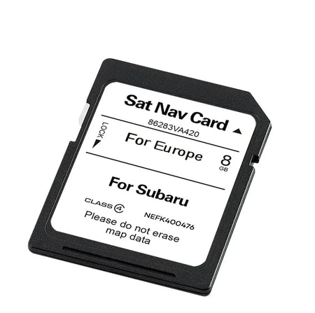 86283VA420 Subaru Navigation SD Card &ndash; Map Update EU RU