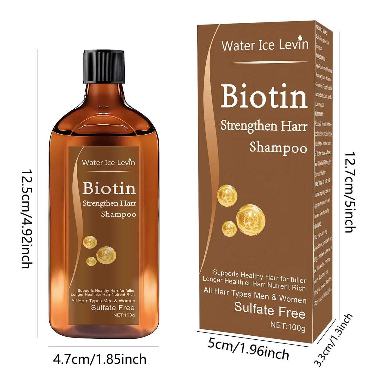 Water Ice Levin Biotin Hair Growth Shampoo &ndash; Rapid Thickening Formula
