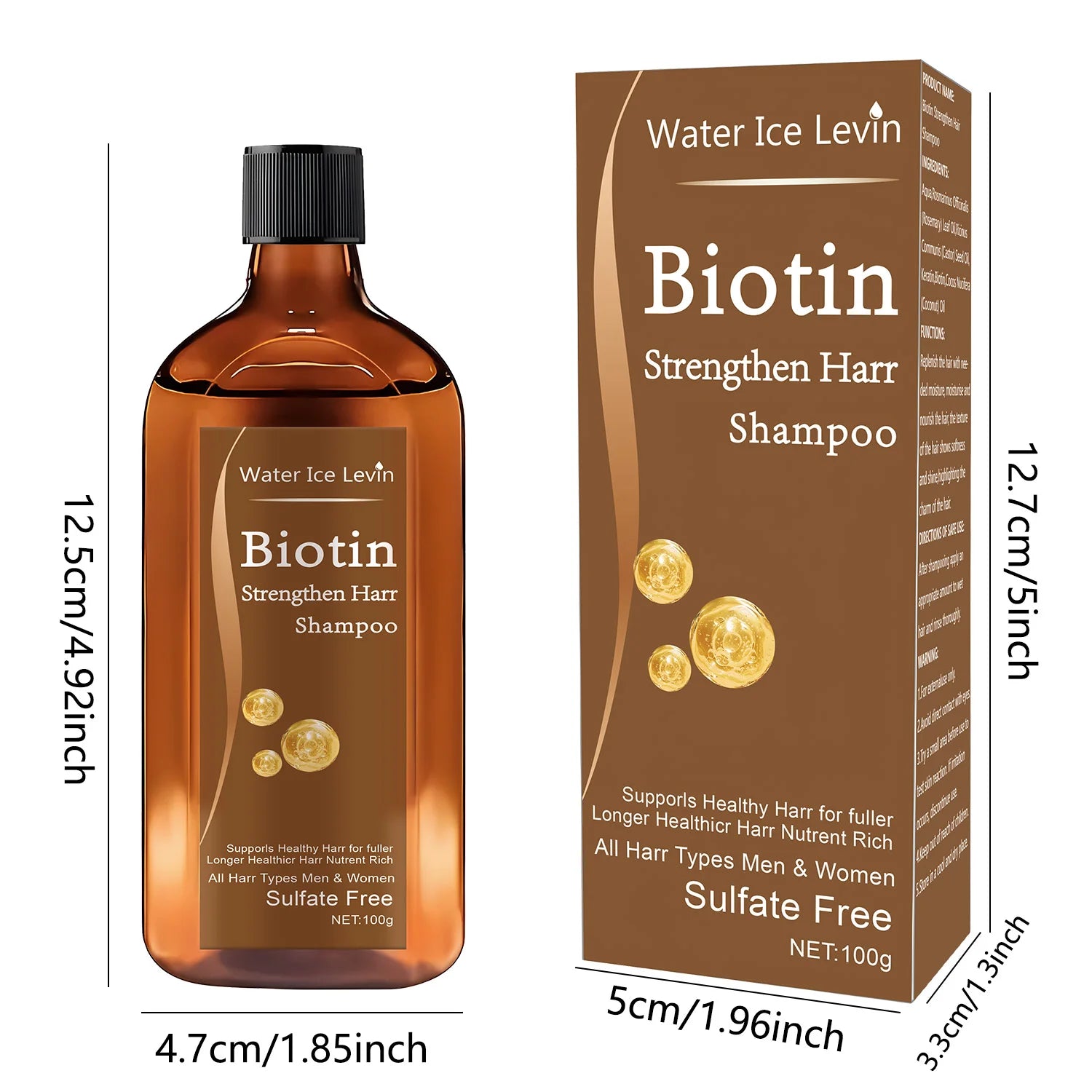 Water Ice Levin Biotin Hair Growth Shampoo &ndash; Rapid Thickening Formula