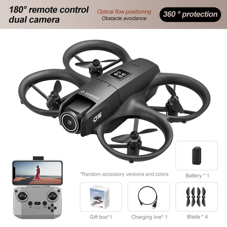 Xiaomi D16 Mini Drone 8K HD-VR - Compact, Powerful, and Feature-Rich Black-8K-1B HD