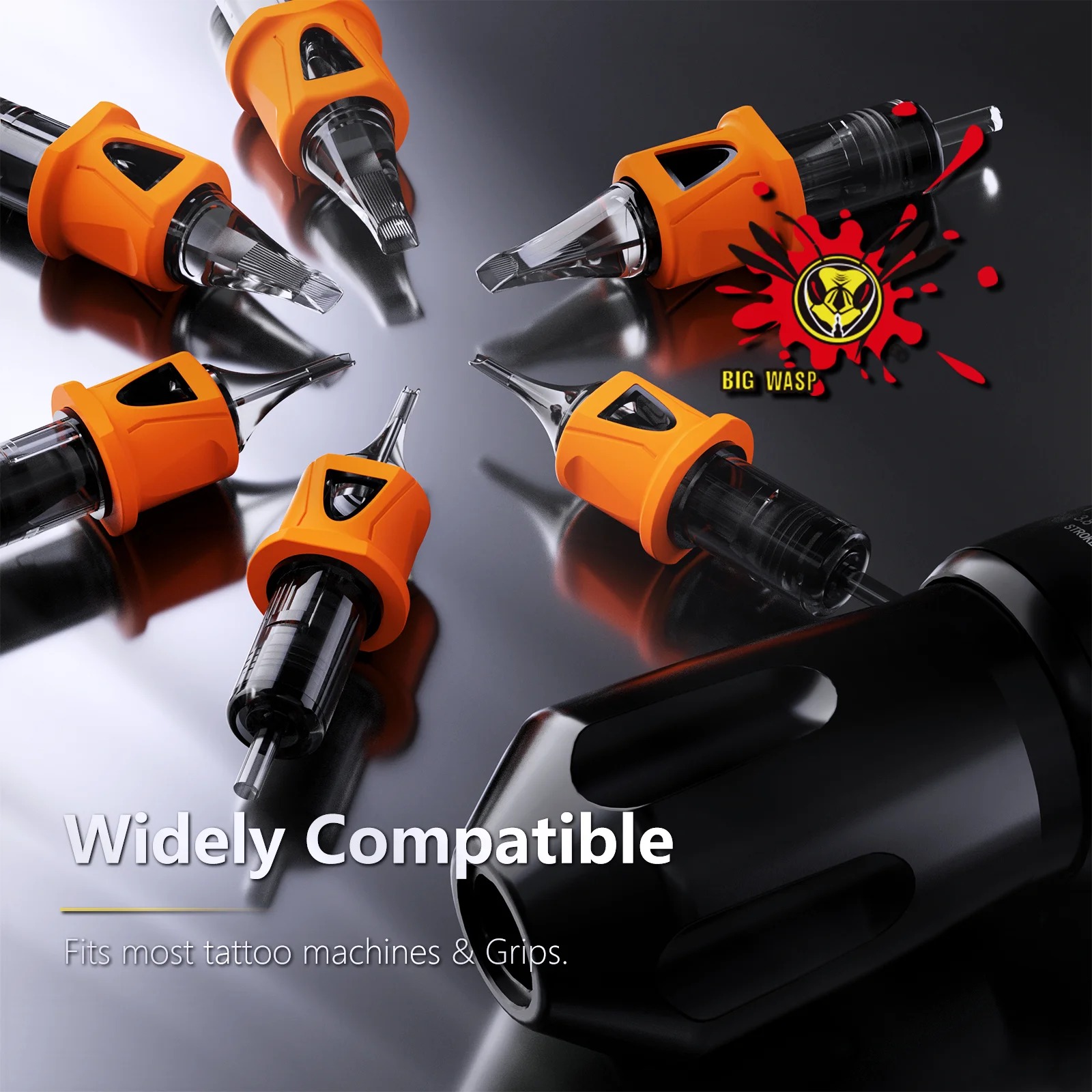 BIGWASP 20PCS Tattoo Cartridge Needles RL RS M1 RM &ndash; Sterile