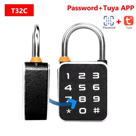 Luxuglow 3 In 1 Tuya Smart Padlock &ndash; Biometric Unlock Password and Tuya
