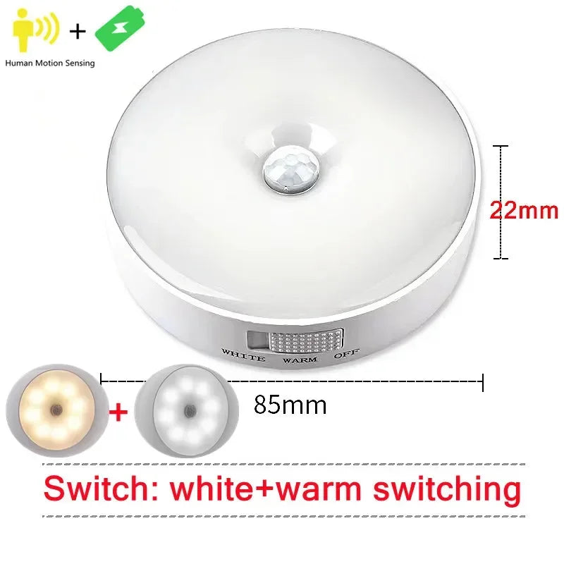 Smart LED Motion Sensor Light White Warm Switch / 5 PCS
