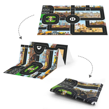 Coolplay City Road Map Mat &ndash; Interactive Traffic Play Area for Kids